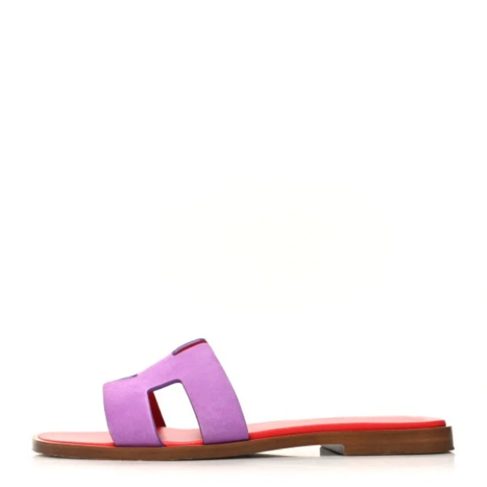 Hermes Purple and Red Sandals - Picture 2 of 9